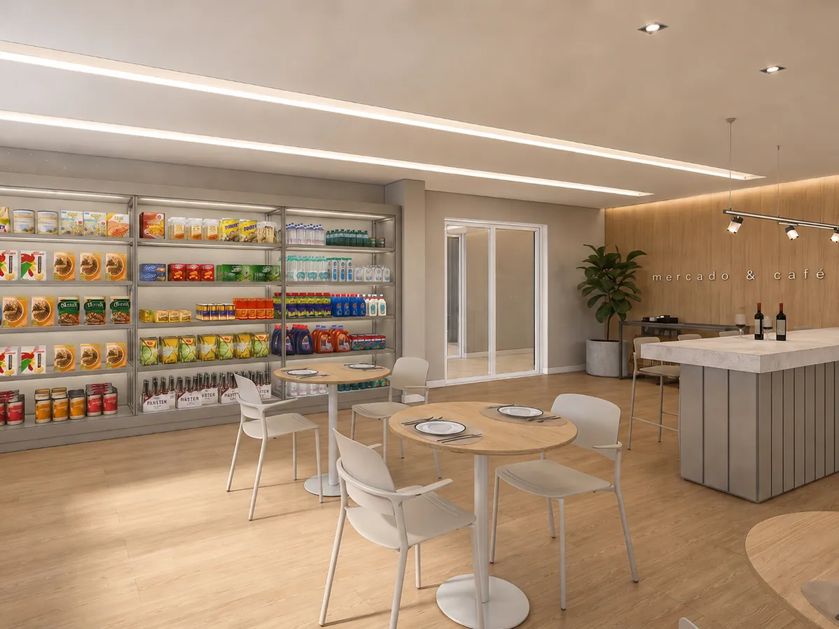 Mercado e café — Habitare WS